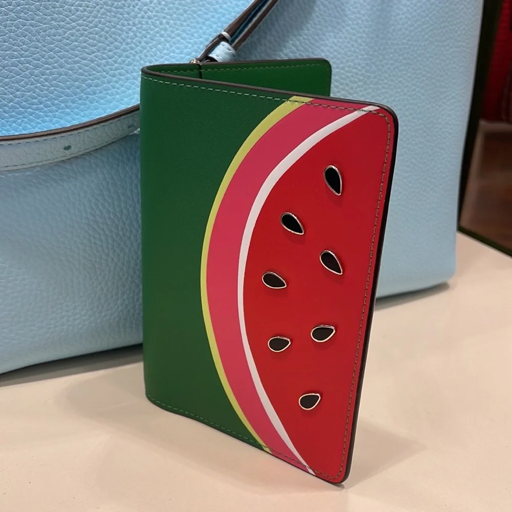 Kate Spade Watermelon Passport Holder NWT